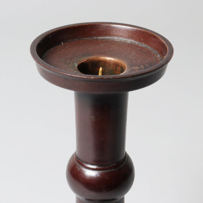 香取正彦／銅燭台【Bronze candlestand by Masahiko Katori】[k0564]