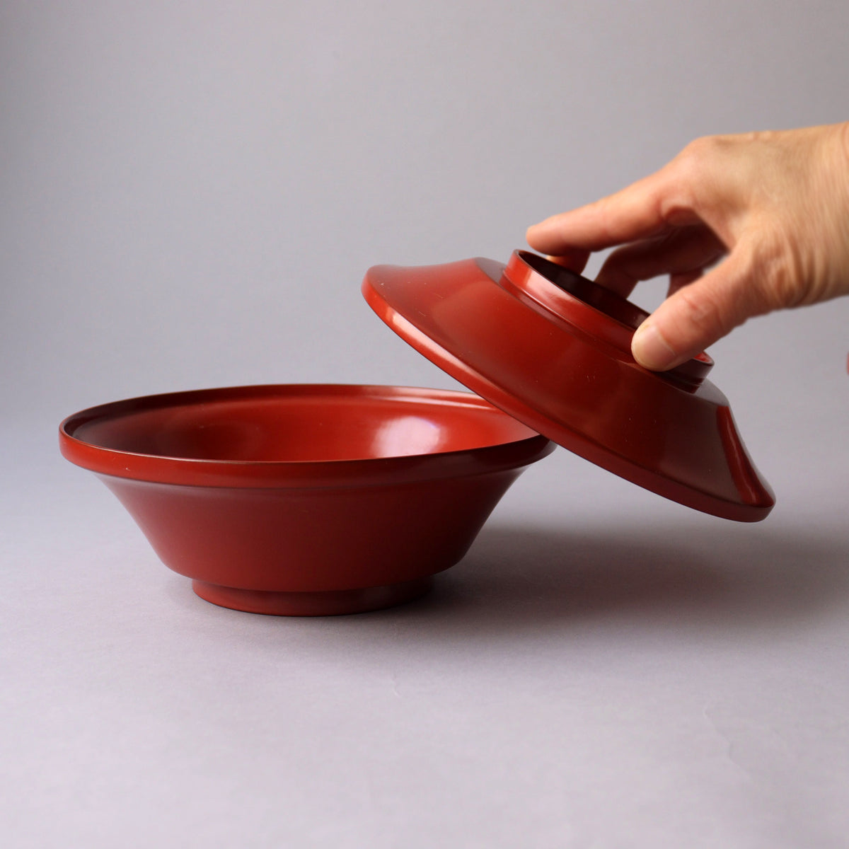 皆朱大平椀 5客揃い [L0012] – 青梵ギャラリー