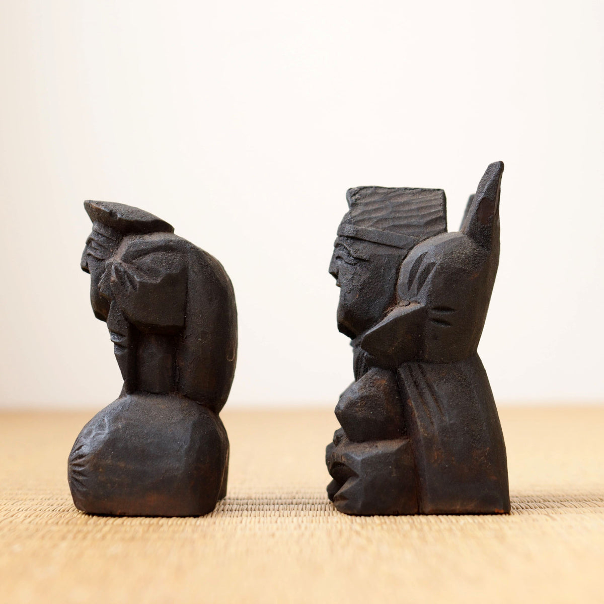 恵比寿大黒彫刻 木彫恵比寿大黒 / Wooden Statues of Ebisu & Daikoku - OKURA