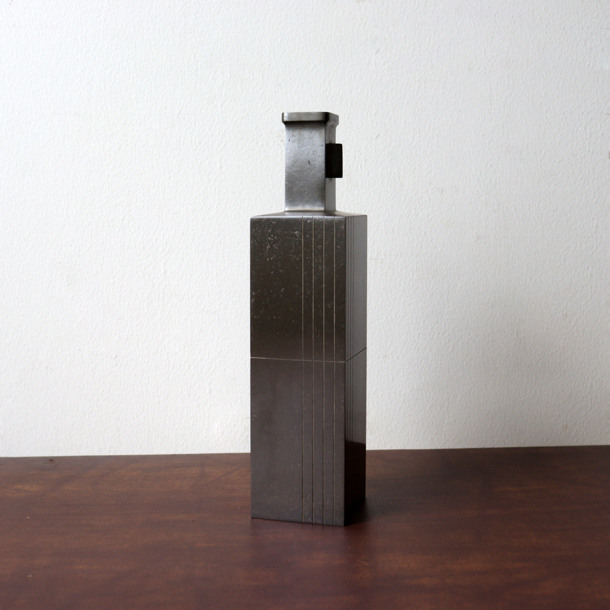蓮田修吾郎 蓮田修吾郎作 朧銀一輪生 [k0597]【 Oborogin Flower Vase made