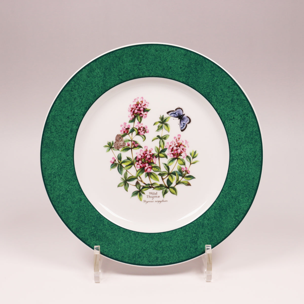 R.WORCESTER ロイヤルウースター／アシッド金彩 エナメル 花絵付皿