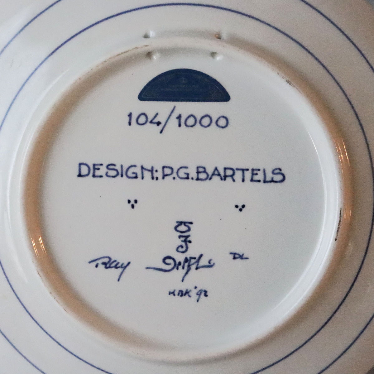 ロイヤルデルフト イヤープレート(18.3cm) 1992年【royal delft