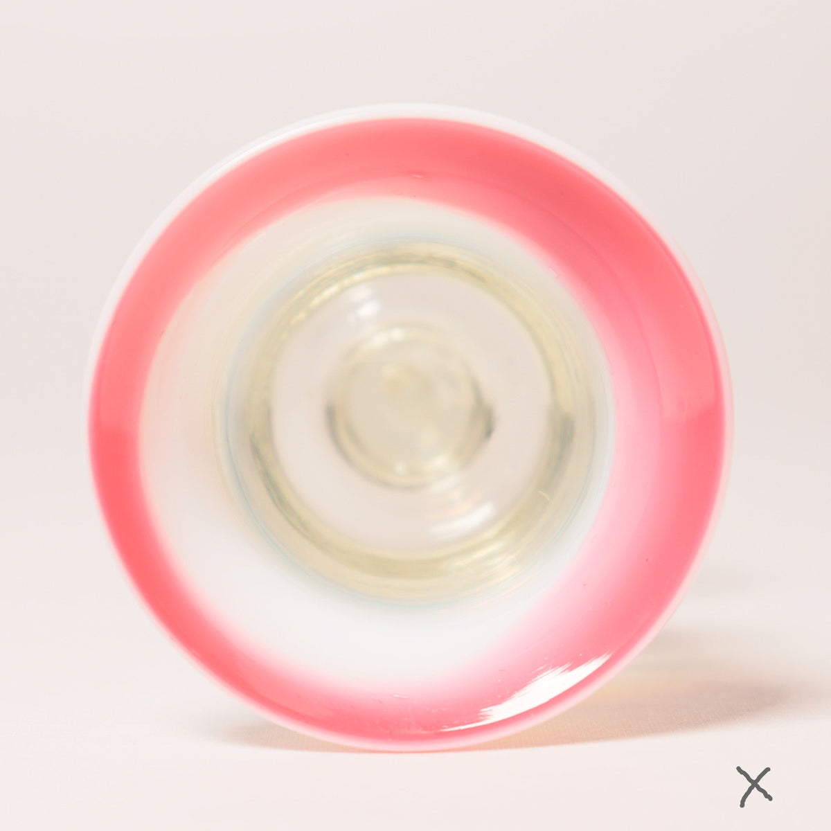 赤縁ぼかし氷コップ (アイスクリームコップ) [IZ335-1] No.2 – 青梵