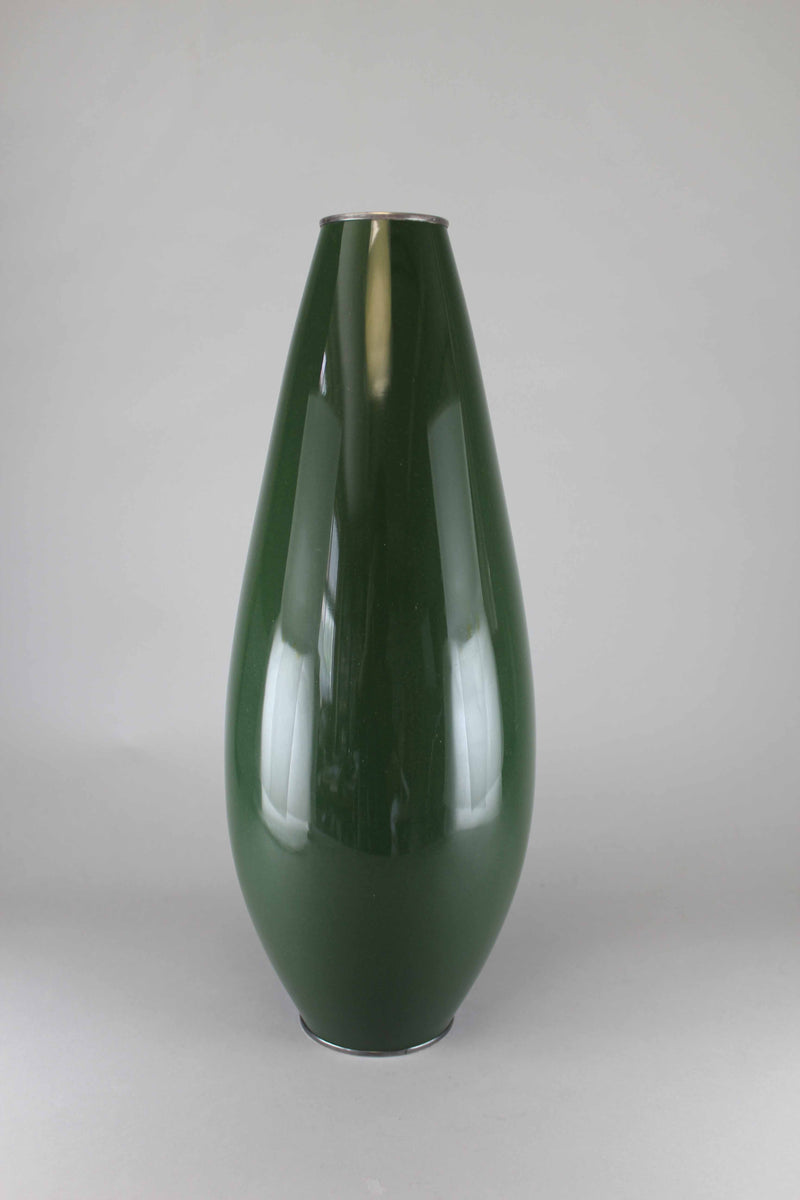 夕顔図安藤七宝花瓶【 Cloisonne vase with Evening glory by