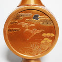 花鳥金蒔絵対花瓶【Gold lacquered vases with Birds and Flowers design】[k0576]
