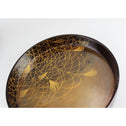 月薄蒔絵鏡巣　長野横笛【Mirror box with moon and silvergrass design by Outeki Nagano】 [k0373]
