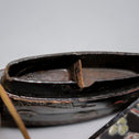 山水色漆塗印籠【INRO (Medicine case), Chinese style landscape design】[k0580]