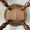 飛騨産業 サイドテーブル　丸テーブル（ キツツキマーク ）【Small table made by Hida Sangyo】[f0299]
