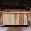 時代箪笥／黒塗庄内閂付小箪笥　スタンド付き【Small chest with metal stand】 [j1205]　Japanese Antique Furniture