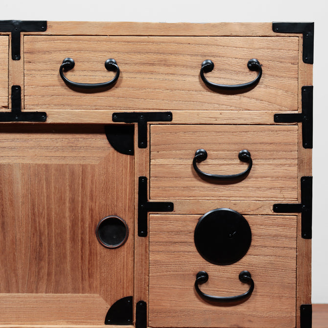 時代箪笥／桐小箪笥　スタンド付き【KIRI small chest with metal stand】[j1113]Japanese Antique Furniture