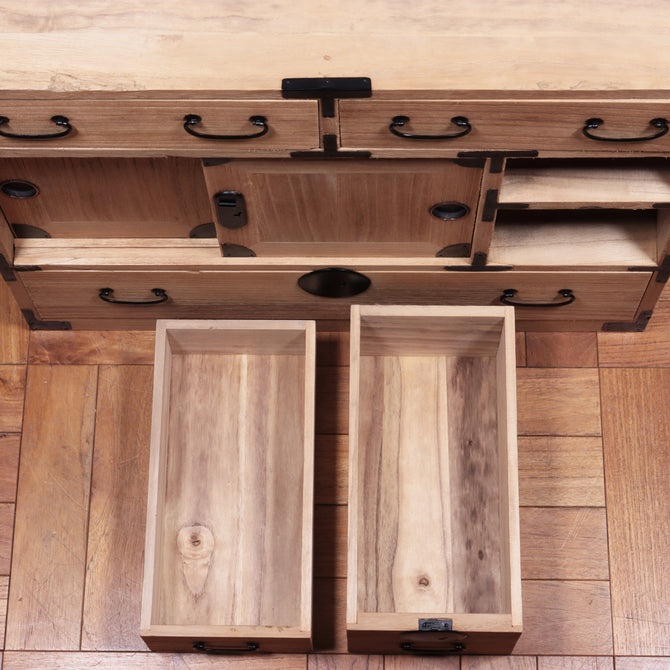 時代箪笥／桐小箪笥　スタンド付き【KIRI small chest with metal stand】[j1113]Japanese Antique Furniture