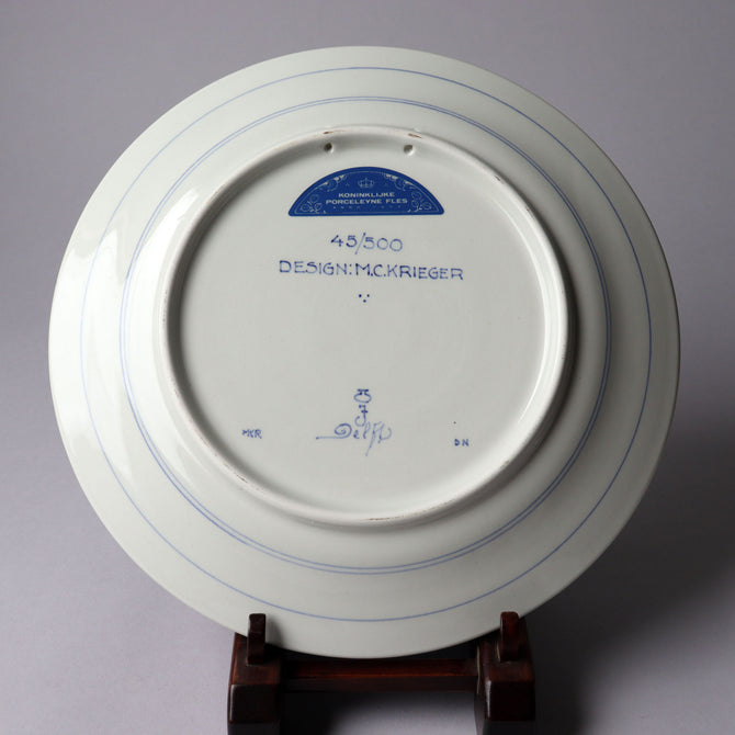 ロイヤルデルフト イヤープレート(25.4cm) 1994年【royal  delft year plate 1994】 [DFB94]