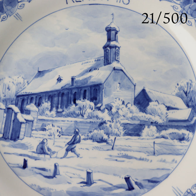 ロイヤルデルフト イヤープレート(25.4cm) 1989年【royal  delft year plate 1989】 [DFB89]