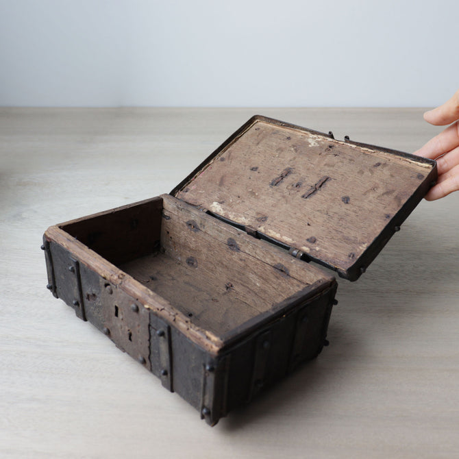 革張手付き小箱　【small box】[s1516]