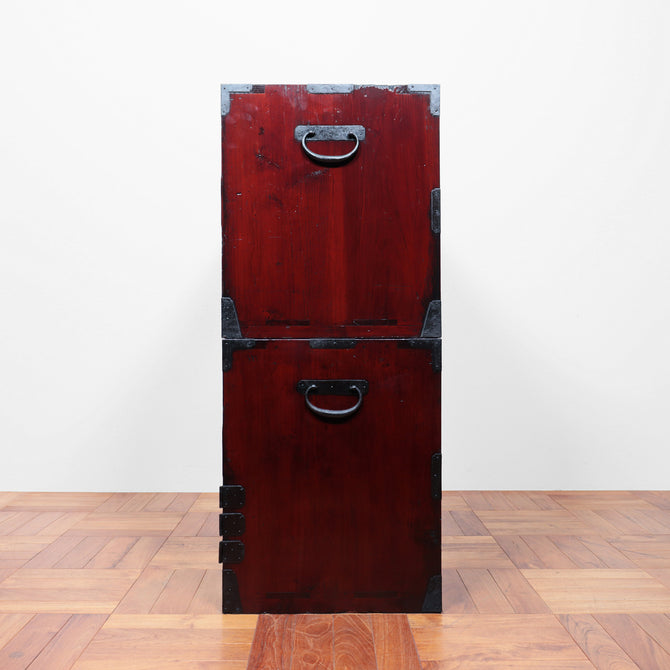 時代箪笥／庄内兜金具衣裳箪笥【 Shonai clothing chest 】 [j1115]Japanese Antique Furniture