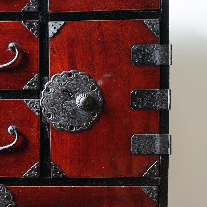 庄内小箪笥　スタンド付き【Syounai smallchest with metal stand】 [j1207]　Japanese Antique Furniture