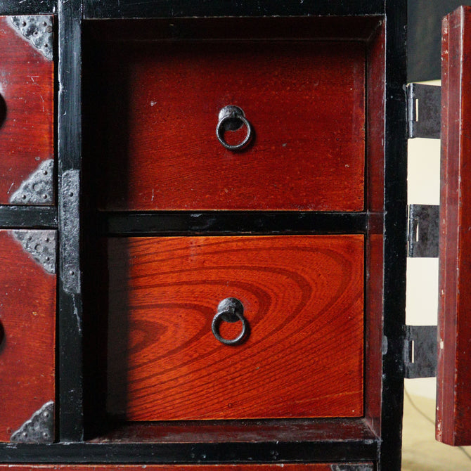庄内小箪笥　スタンド付き【Syounai smallchest with metal stand】 [j1207]　Japanese Antique Furniture