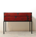 時代箪笥／刀箪笥（嘉永六年墨書き）　スタンド付き【Edo era KATANA chest with metal stand】 [j1206]　Japanese Antique Furniture
