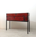 時代箪笥／刀箪笥（嘉永六年墨書き）　スタンド付き【Edo era KATANA chest with metal stand】 [j1206]　Japanese Antique Furniture