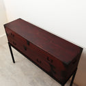 時代箪笥／刀箪笥（嘉永六年墨書き）　スタンド付き【Edo era KATANA chest with metal stand】 [j1206]　Japanese Antique Furniture