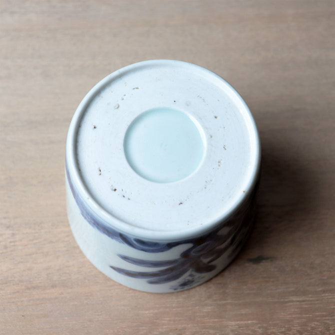 古伊万里草花紋様蕎麦猪口　1客【OLD IMARI SOBA CHOKO -soba noodle cup 1pc】[p0353]