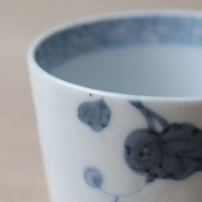 古伊万里草花紋様蕎麦猪口　1客【OLD IMARI SOBA CHOKO -soba noodle cup 1pc】[p0352]