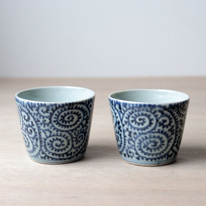 古伊万里蛸唐草紋様蕎麦猪口　1客【OLD IMARI SOBA CHOKO -soba noodle cup 1pc】[p0351]