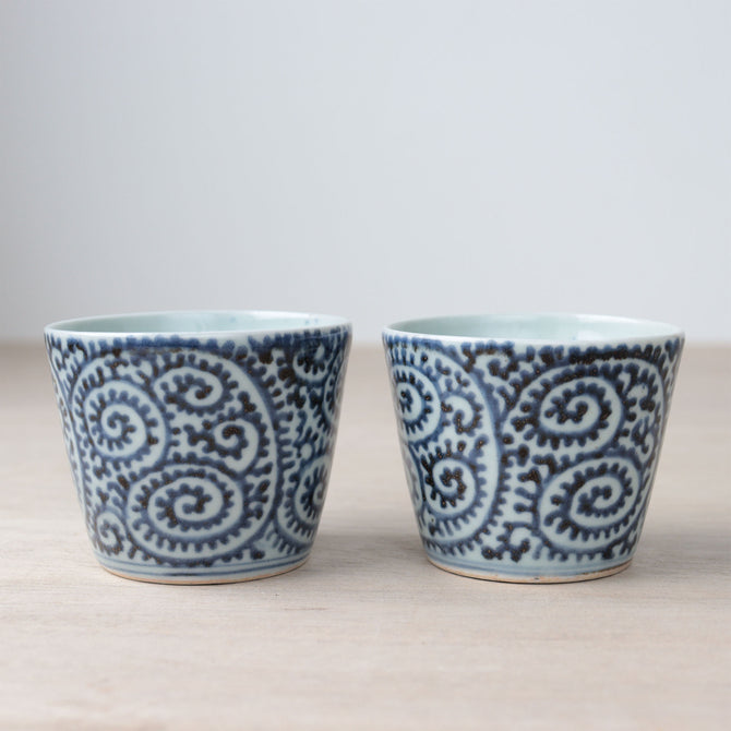 古伊万里蛸唐草紋様蕎麦猪口　1客【OLD IMARI SOBA CHOKO -soba noodle cup 1pc】[p0351]