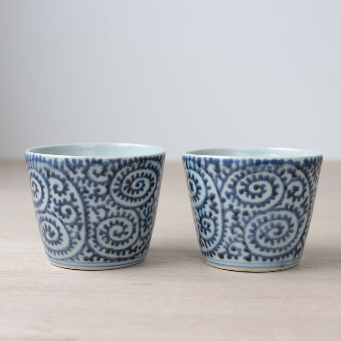 古伊万里蛸唐草紋様蕎麦猪口　1客【OLD IMARI SOBA CHOKO -soba noodle cup 1pc】[p0351]