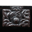 黒塗庄内衣裳箪笥 スタンド付き【Shonai clothing chest with metal stand】[j1117]