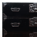 黒塗庄内衣裳箪笥 スタンド付き【Shonai clothing chest with metal stand】[j1117]