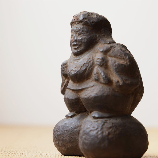 Amazon｜大黒様 木彫り 七福神 大黒天 置物 黒檀 仏像