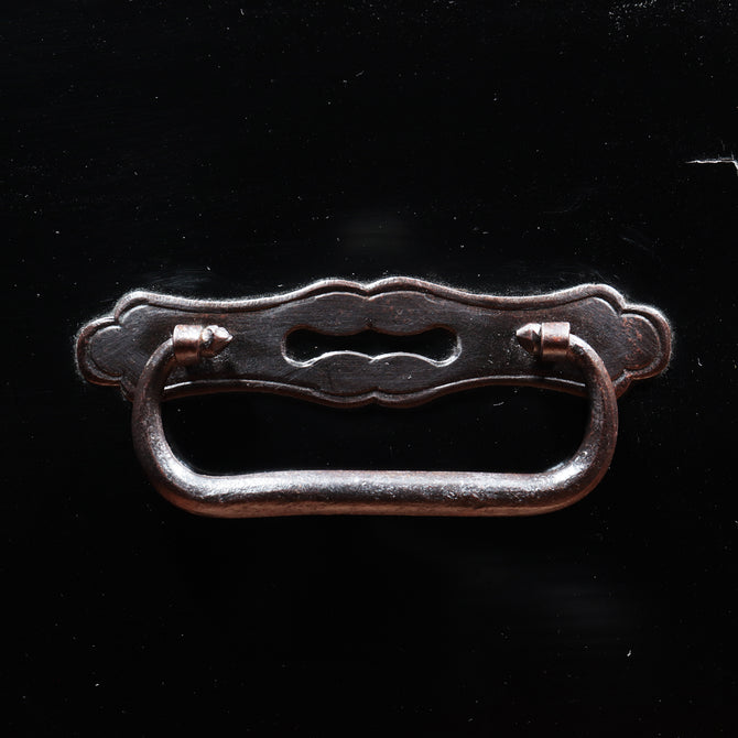 黒塗庄内衣裳箪笥 スタンド付き【Shonai clothing chest with metal stand】[j1117]