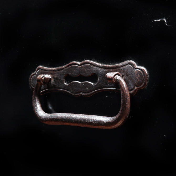 黒塗庄内衣裳箪笥 スタンド付き【Shonai clothing chest with metal stand】[j1117]