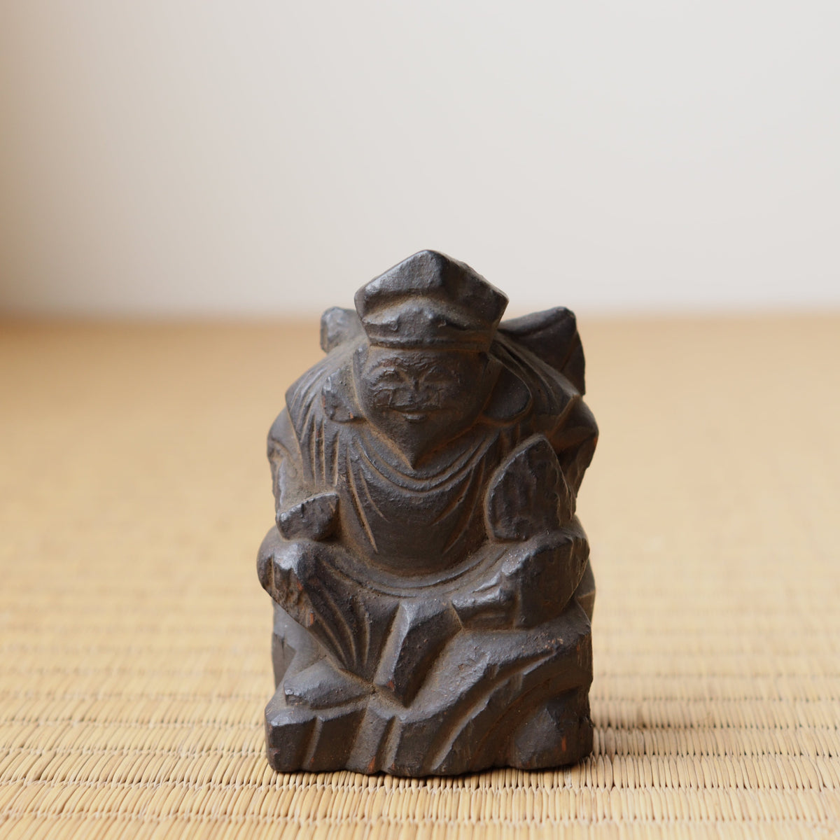 木彫 恵比寿様【EBISU wood curving】 [s1489] – 青梵ギャラリー