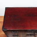 黒塗庄内衣裳箪笥 スタンド付き【Shonai clothing chest with metal stand】[j1117]