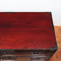 黒塗庄内衣裳箪笥 スタンド付き【Shonai clothing chest with metal stand】[j1117]