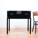 黒塗庄内衣裳箪笥 スタンド付き【Shonai clothing chest with metal stand】[j1118]