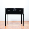 黒塗庄内衣裳箪笥 スタンド付き【Shonai clothing chest with metal stand】[j1118]