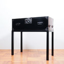 黒塗庄内衣裳箪笥 スタンド付き【Shonai clothing chest with metal stand】[j1118]