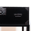 黒塗庄内衣裳箪笥 スタンド付き【Shonai clothing chest with metal stand】[j1118]