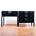 黒塗庄内衣裳箪笥 スタンド付き【Shonai clothing chest with metal stand】[j1118]