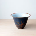 九谷菖蒲図盃洗　　【OLD KUTANI  Bowl】[p0360]