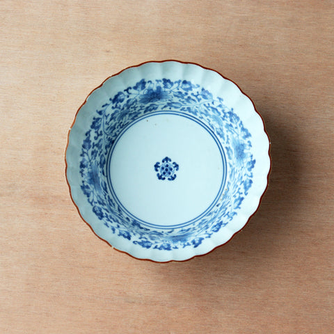 古伊万里牡丹唐草膾皿　一客　【OLD IMARI Bowl】[p0359]