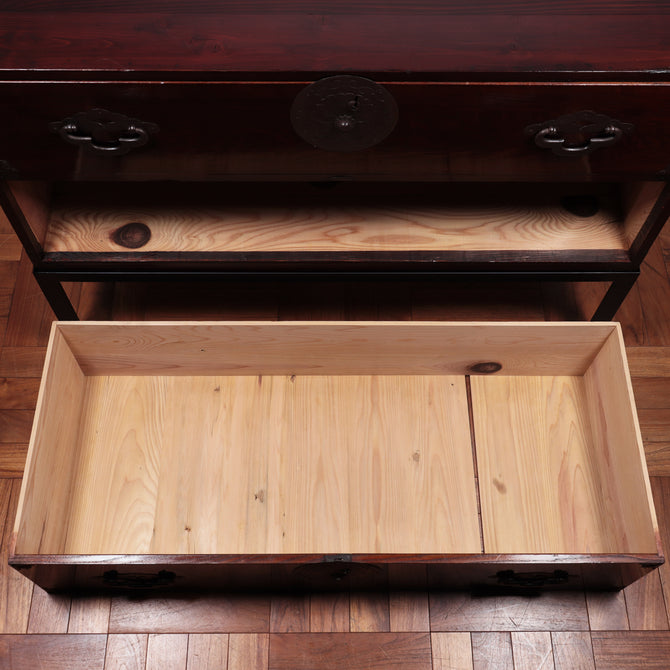 ◆時代箪笥／米沢衣裳箪笥　スタンド付き【Yonezawa clothing chest with metal stand 】 [j1128]　Japanese Antique Furniture