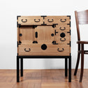 時代箪笥／桐小箪笥　スタンド付き【KIRI small chest with metal stand】[j1113]Japanese Antique Furniture