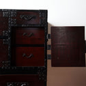 ◆ご商談中ーSales pending◆時代箪笥／米沢兜金具衣裳箪笥【Yonezawa clothing chest 】 [j1098]　Japanese Antique Furniture