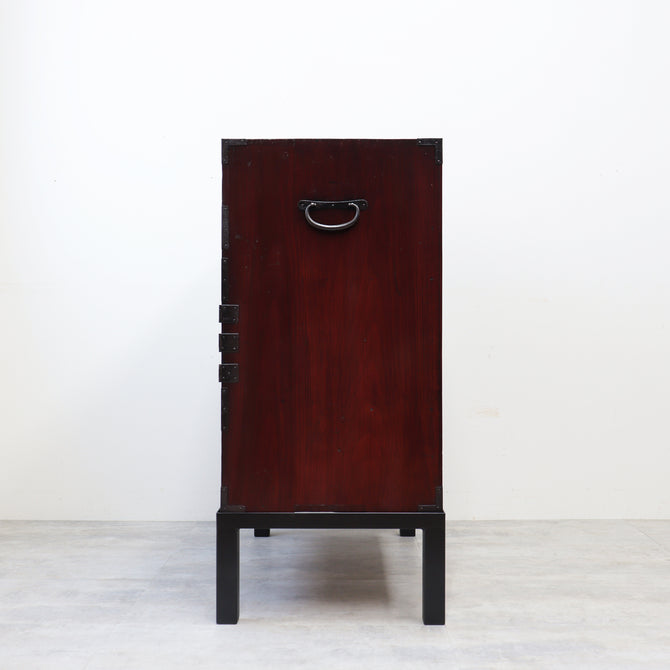 米沢桜紋金具小箪笥　スタンド付き【Yonezawa smallchest with metal stand】 [j1213]　Japanese Antique Furniture