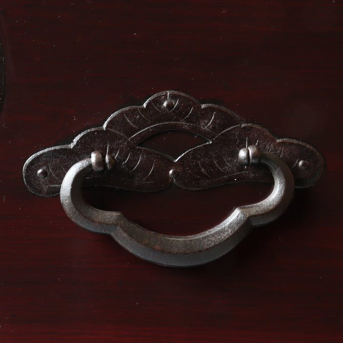 米沢桜紋金具小箪笥　スタンド付き【Yonezawa smallchest with metal stand】 [j1213]　Japanese Antique Furniture
