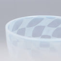 市松文あぶり出しなつめ型氷コップ  [g020]